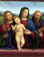 欧洲12-19世纪油画五_FRANCIA, Francesco - The Virgin and Child with Two Saints